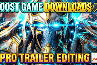 create gameplay trailer, steam promo video, mobile game ad