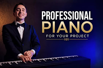 compose, arrange, or record professional piano for your project
