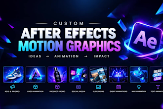 create custom motion graphics animation