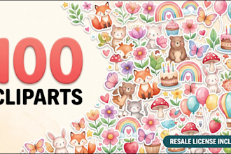 create a custom clipart bundle for your etsy shop