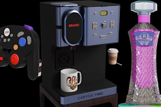 create realistic 3d product animation for any product