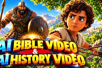 ai bible videos, bible stories, ai history, documentary videos, bible animation