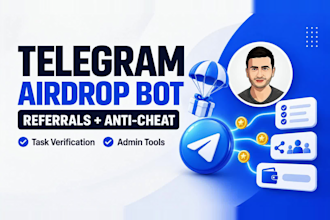 create telegram airdrop bot for you