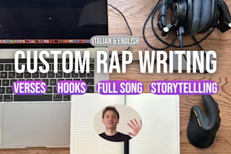 write custom rap lyrics, hooks or full songs