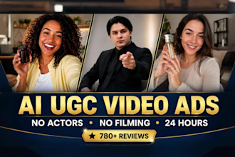 do realistic ai ugc video ads, product demos and testimonials