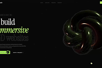create an interactive 3d website using three js