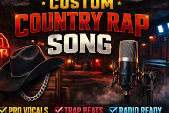 create professional country rap song with hooks and radio ready production