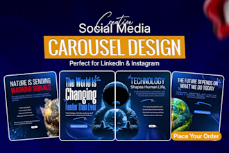 design carousel for linkedin and instagram