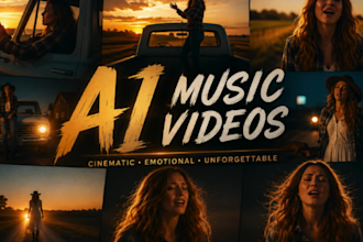 make rap ai music video, ai lyric music visualizer, song music video animation