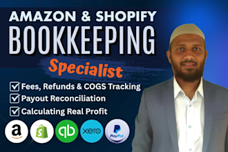 do amazon, shopify, ecommerce bookkeeping and accounting in quickbooks and xero