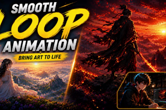 animate your character into a smooth loop animation