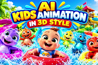 do ai kids animation videos, nursery rhymes and 3d kids learning animation video