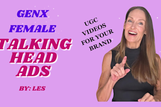 create talking head videos as a genx female creator