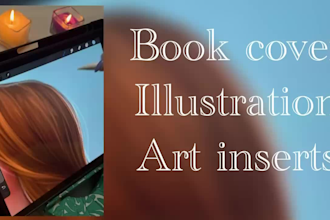 character artwork, book illustration, cover