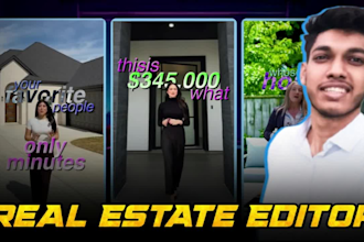 do real estate property listing video editing for social media