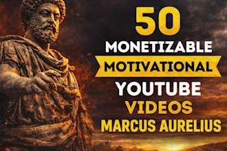 create motivational monetizable youtube video