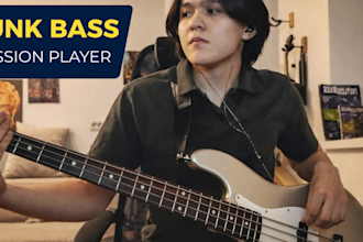 record bass guitar for indie, pop and rnb songs