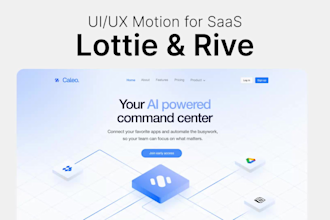 create lottie and rive animations for your website or app