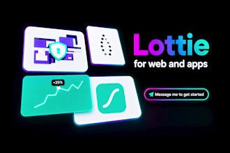 create custom lottie animations for apps and websites