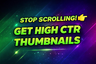 design boost CTR youtube thumbnails