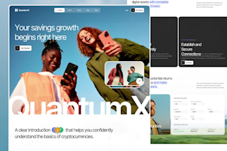 develop a modern responsive website or web app
