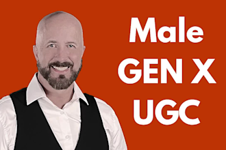 create male gen x ugc spokesperson videos for your brand