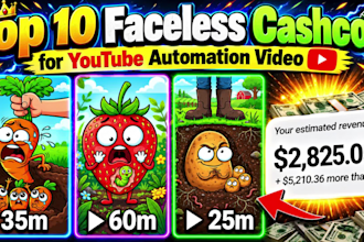 edit youtube automation faceless channel and documentary