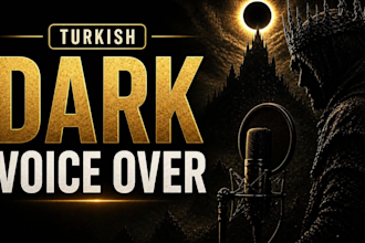 record turkish dark cinematic voice overs