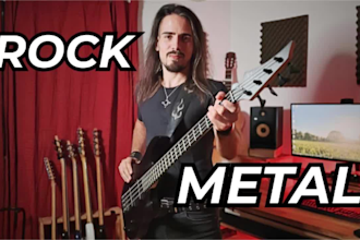 be your metal and rock session bass player