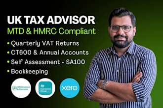 prepare and file UK company accounts, ct600 and vat to hmrc