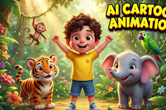 create ai 3d cartoon videos for youtube