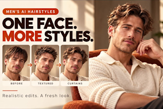 realistically edit your photos to visualize various men hairstyles