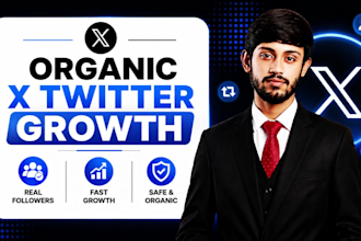 do organic x twitter marketing with real followers for fast growth
