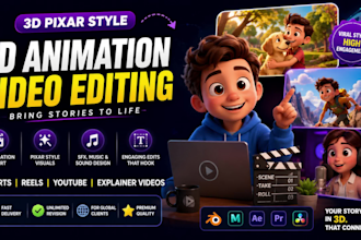 create 3d pixar style ai animation