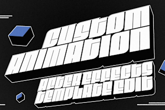 make a custom animation or edit your after effects template
