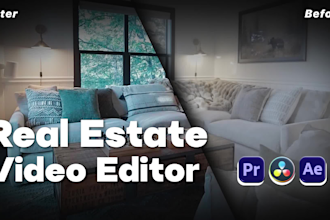 edit cinematic real estate video and drone footage
