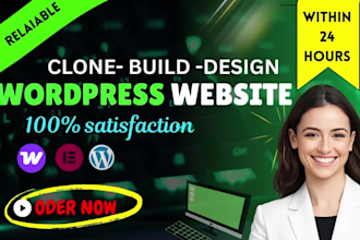 design a professional responsive wordpress website with elementor pro