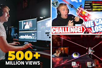 edit an entertaining gaming video