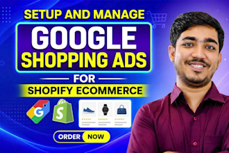 setup and manage google shopping ads for shopify ecommerce