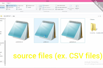 convert CSV, xlsx, excel files into sql database