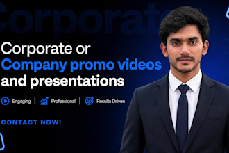make modern corporate company promo video or presentation