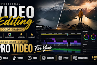 provide professional video editing and color grading