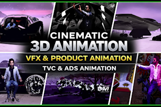 create cinematic 3d animation vfx product animation tvc ads
