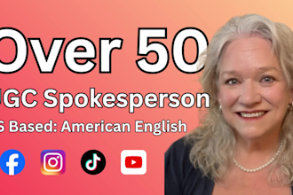 be your over 50 female spokesperson