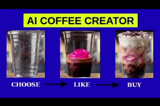 develop ai custom drink creator with interactive website