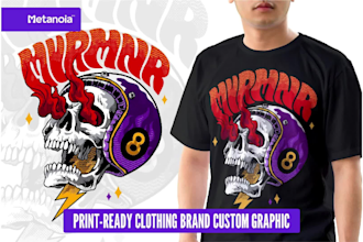 create clothing brand graphic design for streetwear
