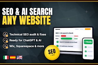 audit and fix technical seo and geo on your website for google and ai search