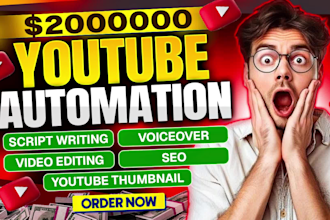 setup a youtube automation channel and create faceless cash cow videos