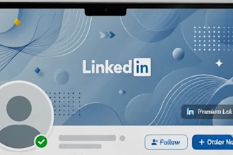 design a professional linkedin banner and cover photo
