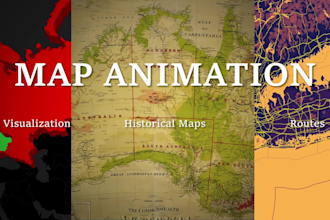 create custom map animations for documentaries, travel and youtube videos